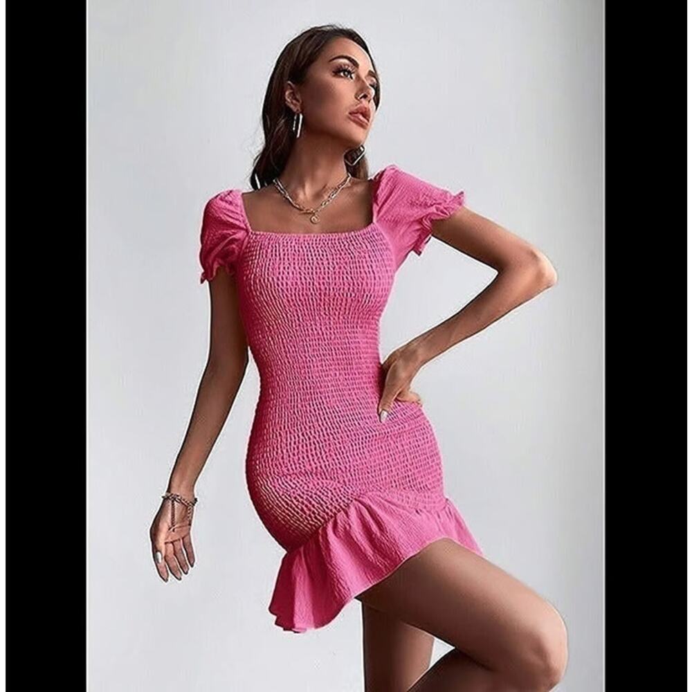 ZARA Mini Dress with Flounced Hem NWT LAST ONE!!! - Picture 10 of 16